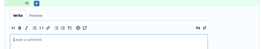 Adicionando comentário no arquivo do PR